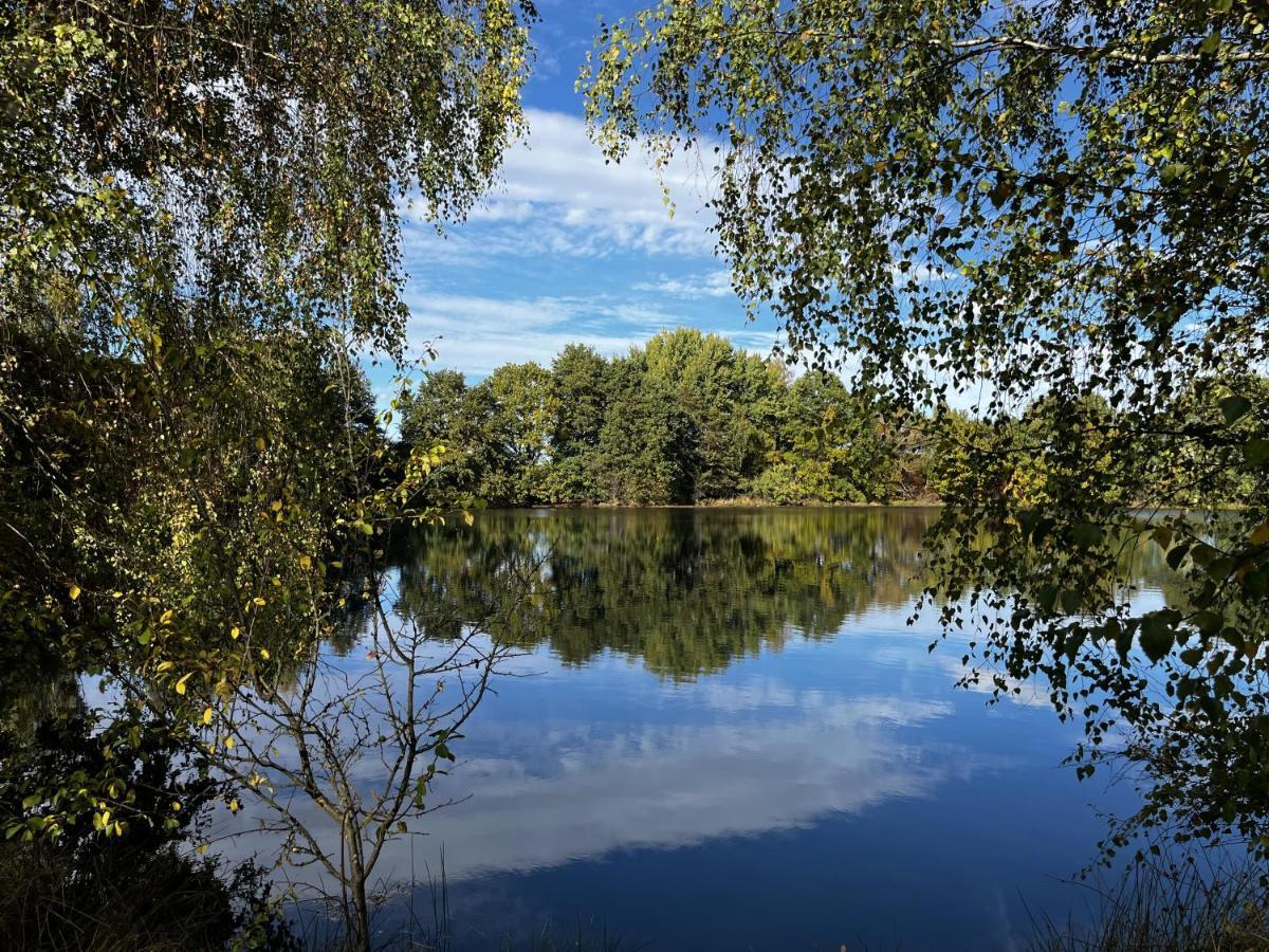 Ferienwohnung Am See Dillich - Ruhige Lage - Eigener Garten - Direkt Neben Einem Natursee Borken  Kültér fotó